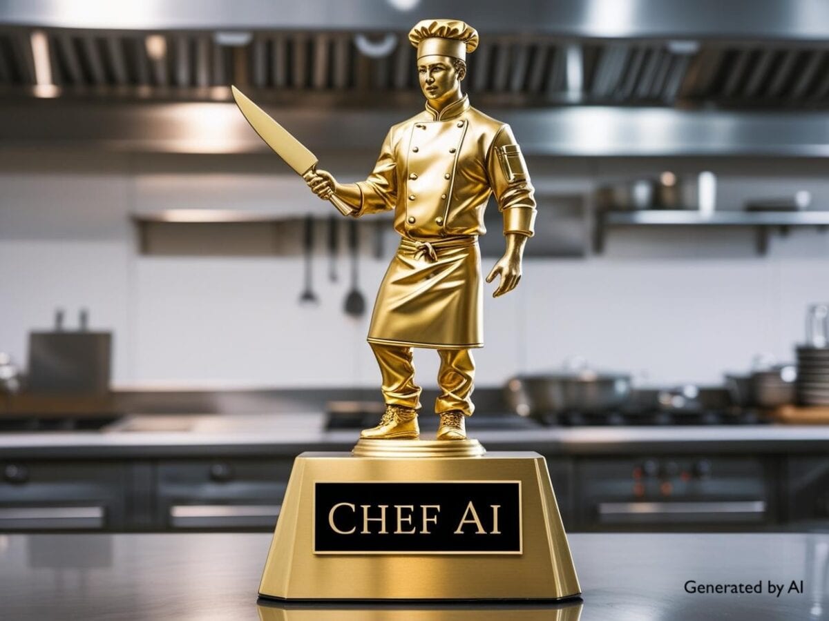 Canva AI generated culinary competition award