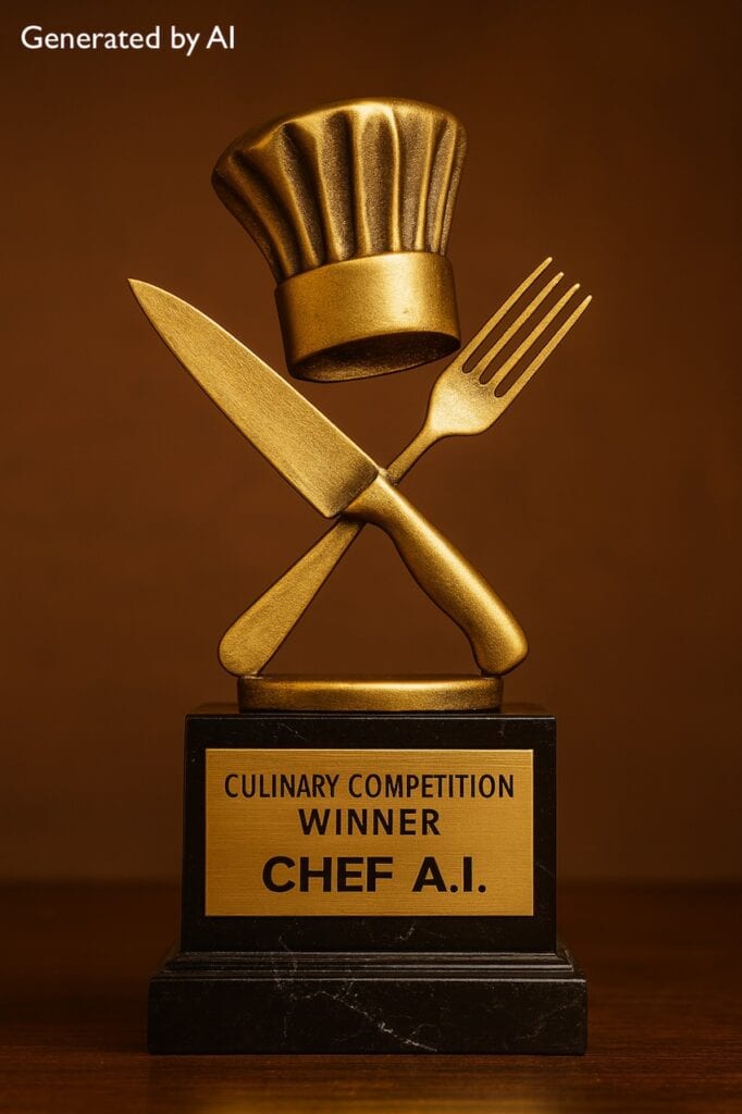 ChatGPT AI generated culinary competition award