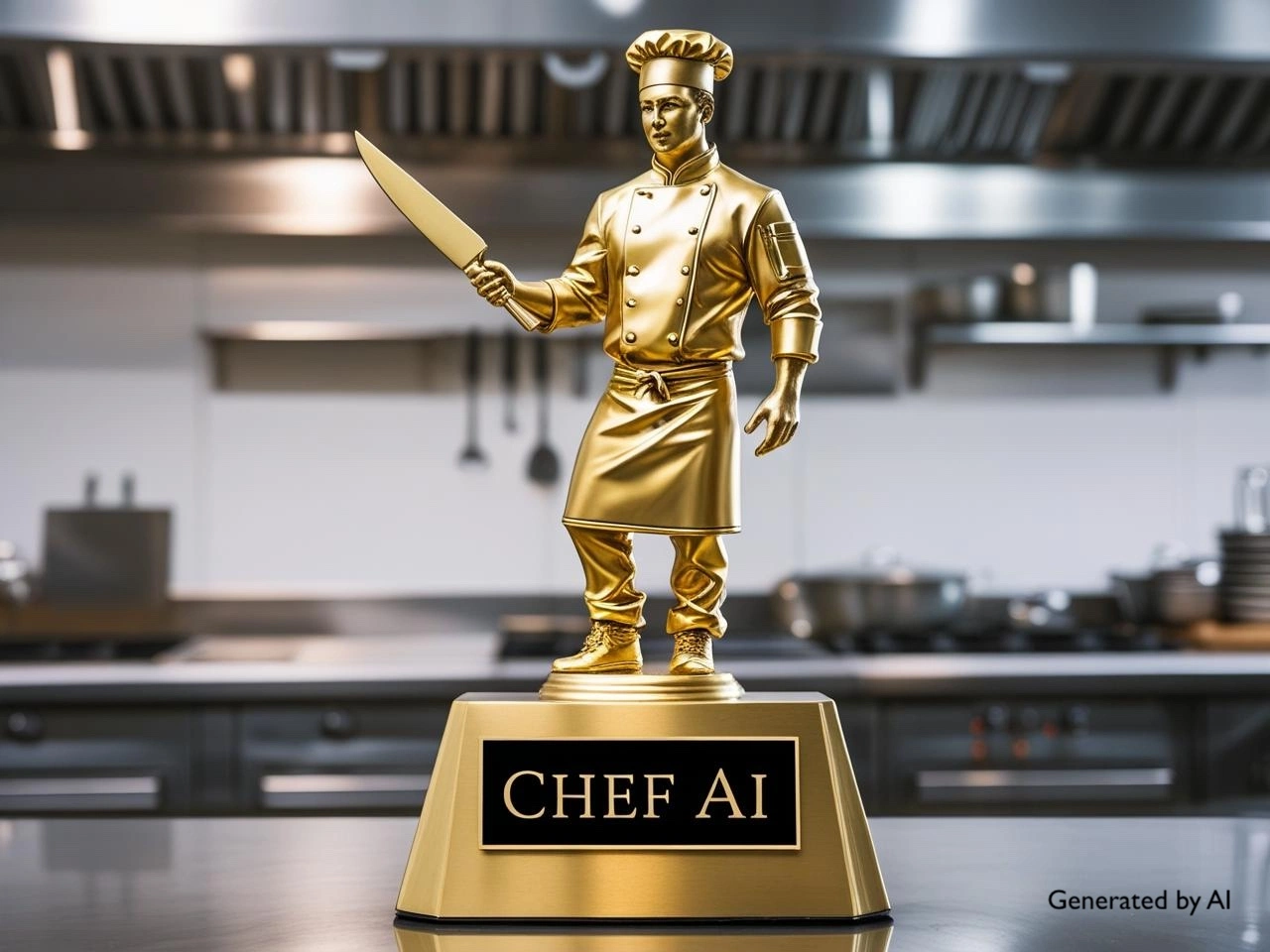Canva AI generated culinary competition award