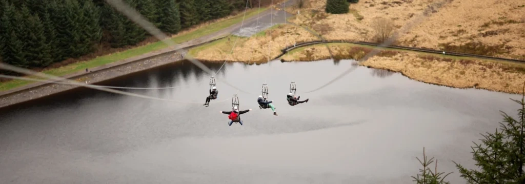 Ziplining in South Wales