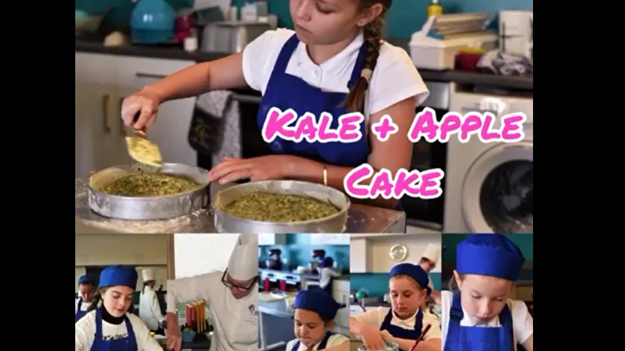 kale and apple cake